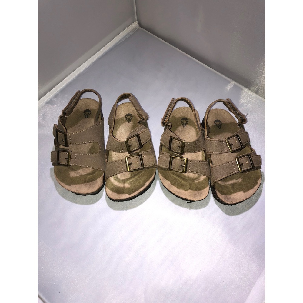 Academy BCG Toddler Sandals Tan Brown Buckle Strap Set Sizes 5D 6D 10796103